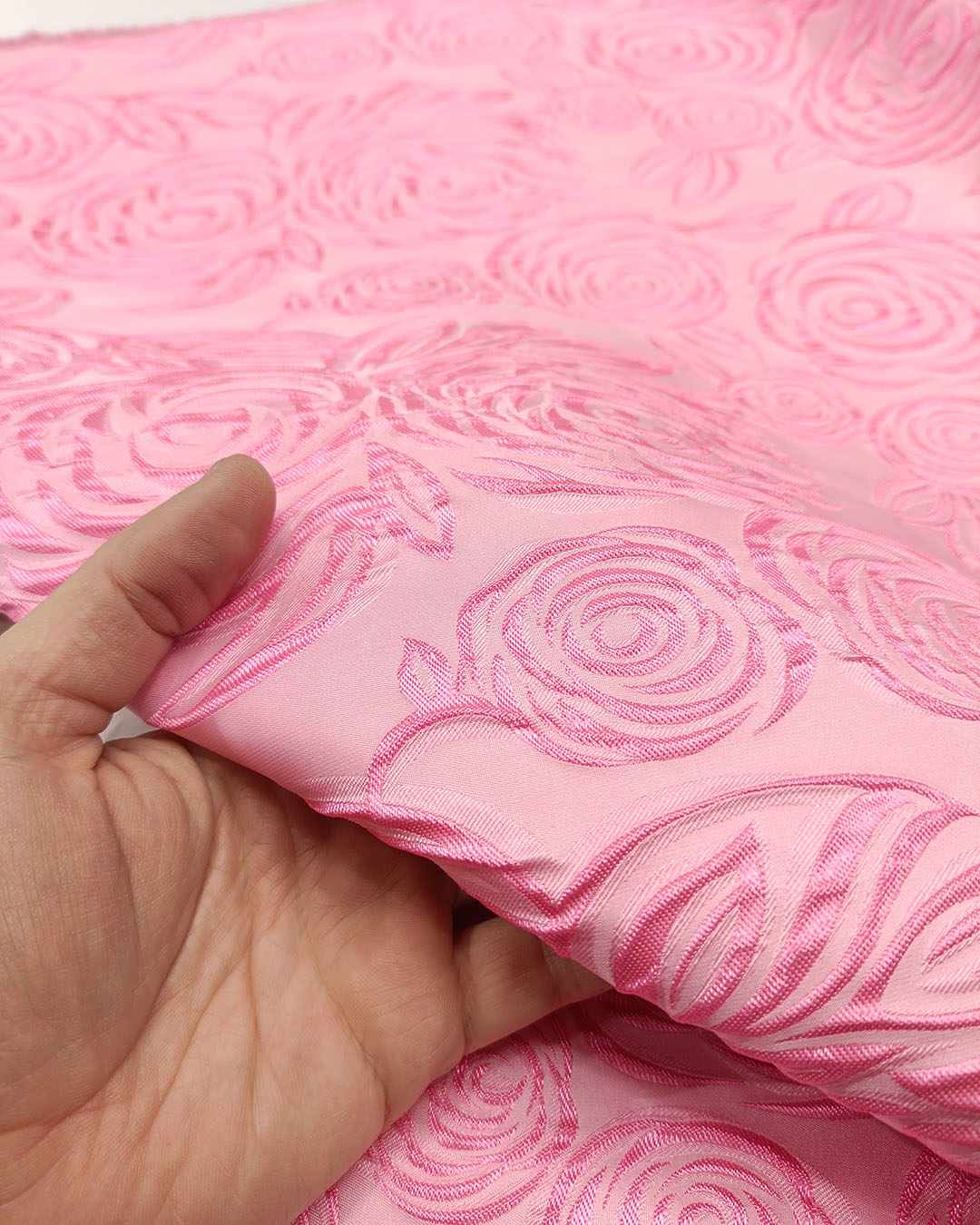 L01 Woven Jacquard Fabric Pink – FabricViva