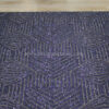 Blue stripped diamond sequined lace fabric #81829 - Image 5