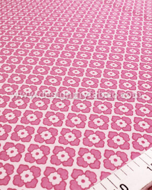 Pink floral jacquard fabric #80714