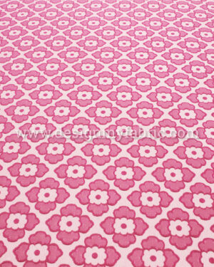 Pink floral jacquard fabric #80714