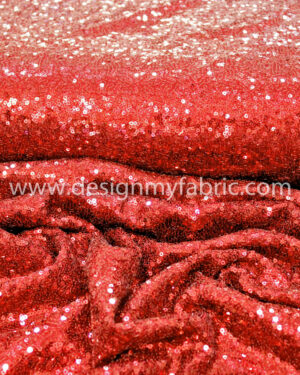 Red net sequin fabric #82053