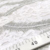 White and Silver baroque sequined lace fabric #91418 - Image 7