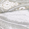 White and Silver baroque sequined lace fabric #91418 - Image 3