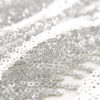 White and Silver baroque sequined lace fabric #91418 - Image 6