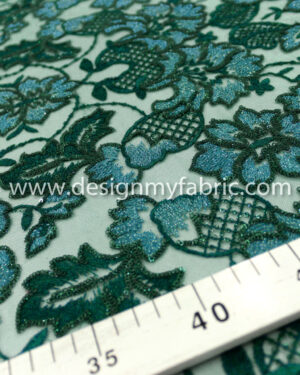 Green net sequins fabric #20528