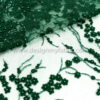 Green net beaded fabric #20478