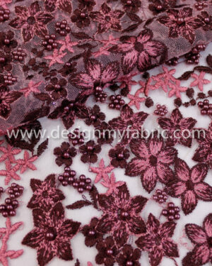 Rose net floral fabric #91391