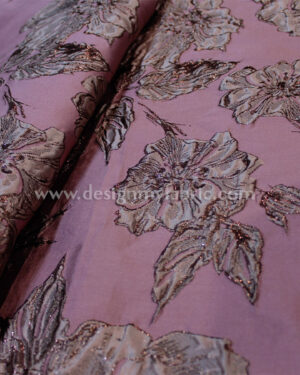 Dusty Pink jacquard floral fabric #91942