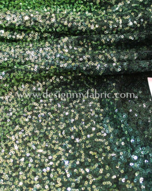 Green ombre net fabric #81652