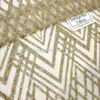 Gold rhombus glitter lace fabric #20533