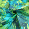 Green leaf jungle chiffon fabric #50010 #50772 - Image 5