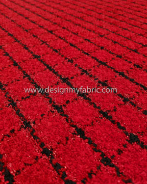 Red and Black tweed fabric #99545