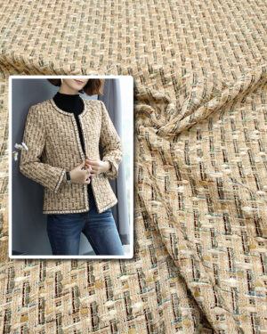 Beige tweed fabric #99519