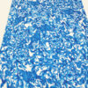 White and Blue majolica satin fabric #50206 - Image 5
