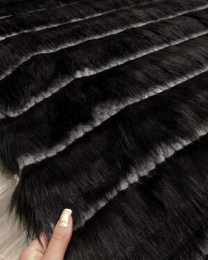 Black stripped fur #91796