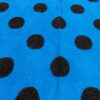 Blue jacquard wool fabric with black dots #81047 - Image 4
