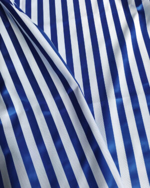White and blue stripped jacquard #82648