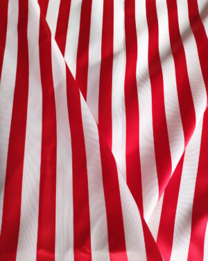 White and red stripped jacquard #82649