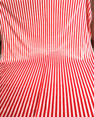White and red stripped jacquard #82649