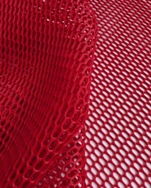 Red honeycomb air layer mesh fabric #91772