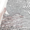 Silver sequined lace fabric  #91508 - Image 5