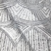 Silver sequined lace fabric  #91508 - Image 2