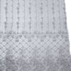 Grey beaded floral lace fabric #20463 - Image 4