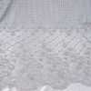 Grey beaded floral lace fabric #20463 - Image 3