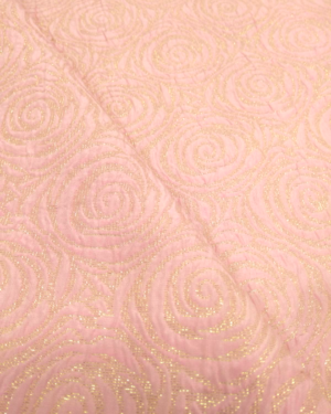 Pink floral jacquard with gold #80674