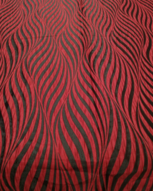 Red and black stripped jacquard #80856