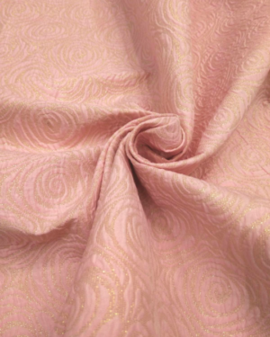 Pink floral jacquard with gold #80674