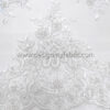 Off white bridal lace with pearls and beads #81749 - Image 5