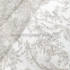 Off white silver bridal sequined lace with pearls and beads #99464 - Image 6