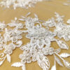 Off white bridal lace with pearls and beads #81749 - Image 3