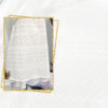 White cotton embroidered eyelet fabric #50359