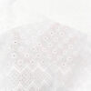 White cotton embroidered eyelet fabric #50359 - Image 3
