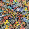 Blue and Purple floral poplin fabric #81994