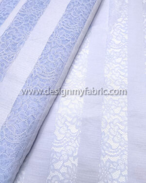 Light blue french lace fabric #99511