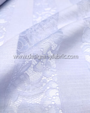Light blue french lace fabric #99511