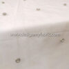 Light apricot with silver stone catcher lace fabric #99080 - Image 2