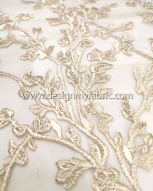 Gold lace fabric #99091