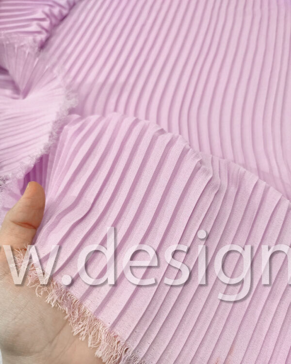 Light purple pleated fabric #91597 - Image 2