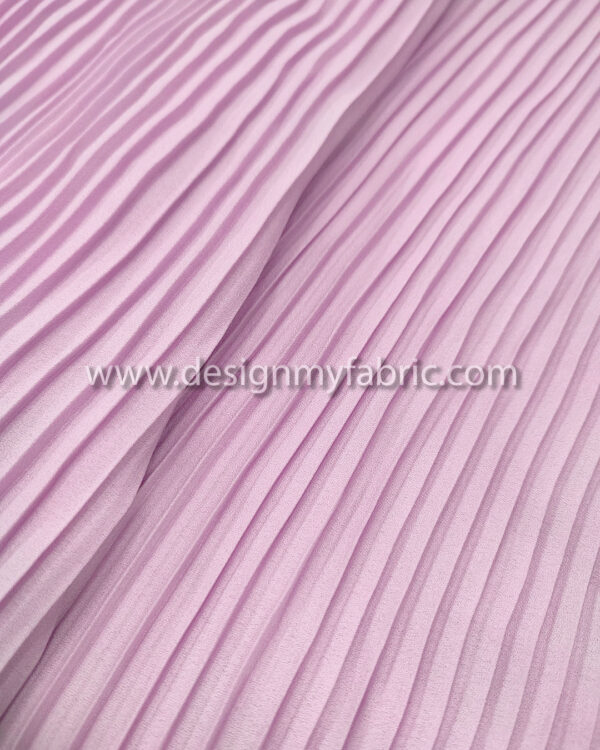 Light purple pleated fabric #91597