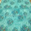 Petrol branch linen fabric #50817 - Image 3