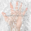 Off white bridal lace with pearls and beads #50813 - Image 3
