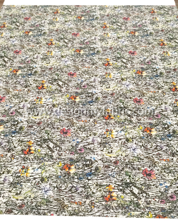 Multicolor flower poplin fabric #50762 - Image 3