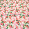 Apricot floral poplin fabric #50878 - Image 3