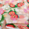 Apricot floral poplin fabric #50878 - Image 2