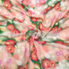 Apricot floral poplin fabric #50878