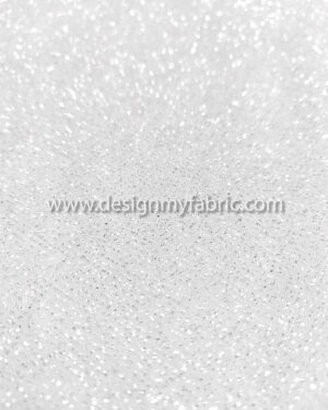 White glitter bridal lace fabric #50534